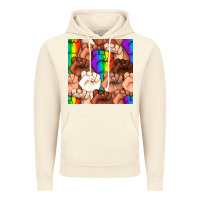 Vintage Artic Pride lgbtq fists seamless pattern Vintage Hoodie - BundleAndBundleShop