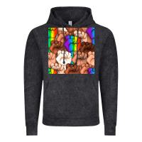 Vintage Black Pride lgbtq fists seamless pattern Vintage Hoodie - BundleAndBundleShop