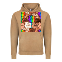 Vintage Camel Pride lgbtq fists seamless pattern Vintage Hoodie - BundleAndBundleShop