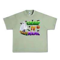 Oil Green creep it real Urban Heavy Tee - BundleAndBundleShop