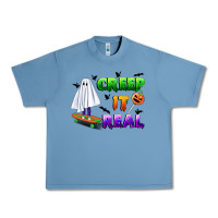 Pebble Blue creep it real Urban Heavy Tee - BundleAndBundleShop