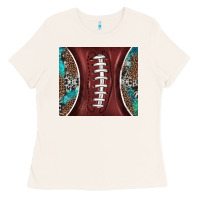 Bone western pattern and american football Ladies Tee - BarkalooDesign