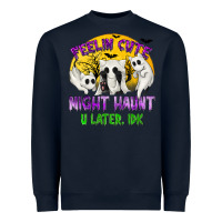 Navy feeling cute might haunt u later tbw Heavyweight Sweatshirt - texasbilliewilder