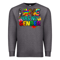 Charcoal Heather love has no gender pride Premium Sweatshirt - FaDigitalArtStudio