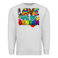 Dove Grey love has no gender pride Premium Sweatshirt - FaDigitalArtStudio