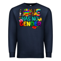 Navy love has no gender pride Premium Sweatshirt - FaDigitalArtStudio