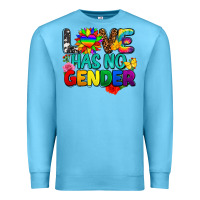 Ocean Blue love has no gender pride Premium Sweatshirt - FaDigitalArtStudio