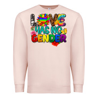 Pale Pink love has no gender pride Premium Sweatshirt - FaDigitalArtStudio
