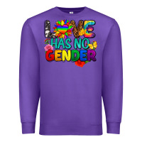 Purple love has no gender pride Premium Sweatshirt - FaDigitalArtStudio