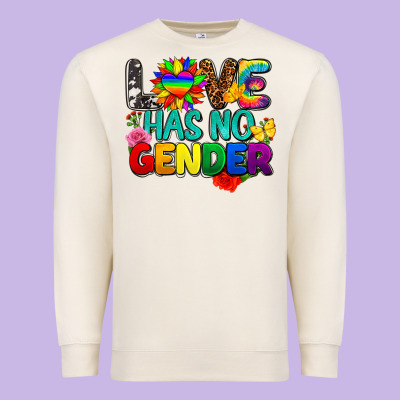Love Has No Gender Pride Premium Sweatshirt Designed By Fadigitalartstudio