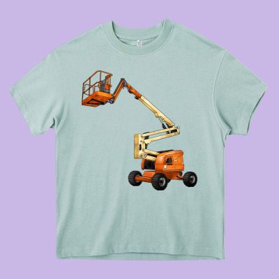 Boom Lift Heavy Core Tee Designed By Lillyallendesigns