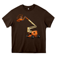 Chocolate Brown Boom Lift Heavy Core Tee - LillyAllenDesigns