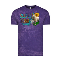 Cloud Purple Small Town Mama With Sheeps Vintage Tee - BundleAndBundleShop
