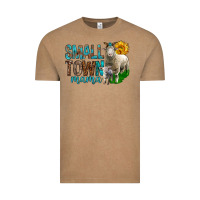 Vintage Coffee Small Town Mama With Sheeps Vintage Tee - BundleAndBundleShop