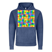 Vintage Denim Pride lgbtq flag and leopard with glitter seamless Vintage Hoodie - BundleAndBundleShop
