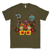 Army Green farm life rooster Classic Tee - SublimationCraftShop
