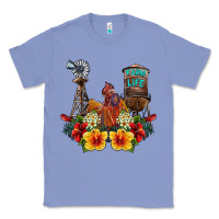 Colony Blue farm life rooster Classic Tee - SublimationCraftShop