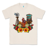 Natural farm life rooster Classic Tee - SublimationCraftShop
