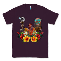 Plum farm life rooster Classic Tee - SublimationCraftShop