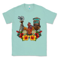 Seafoam farm life rooster Classic Tee - SublimationCraftShop