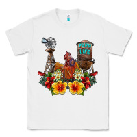White farm life rooster Classic Tee - SublimationCraftShop