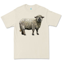 Bone hampshire sheep Premium Tee - LillyAllenDesigns