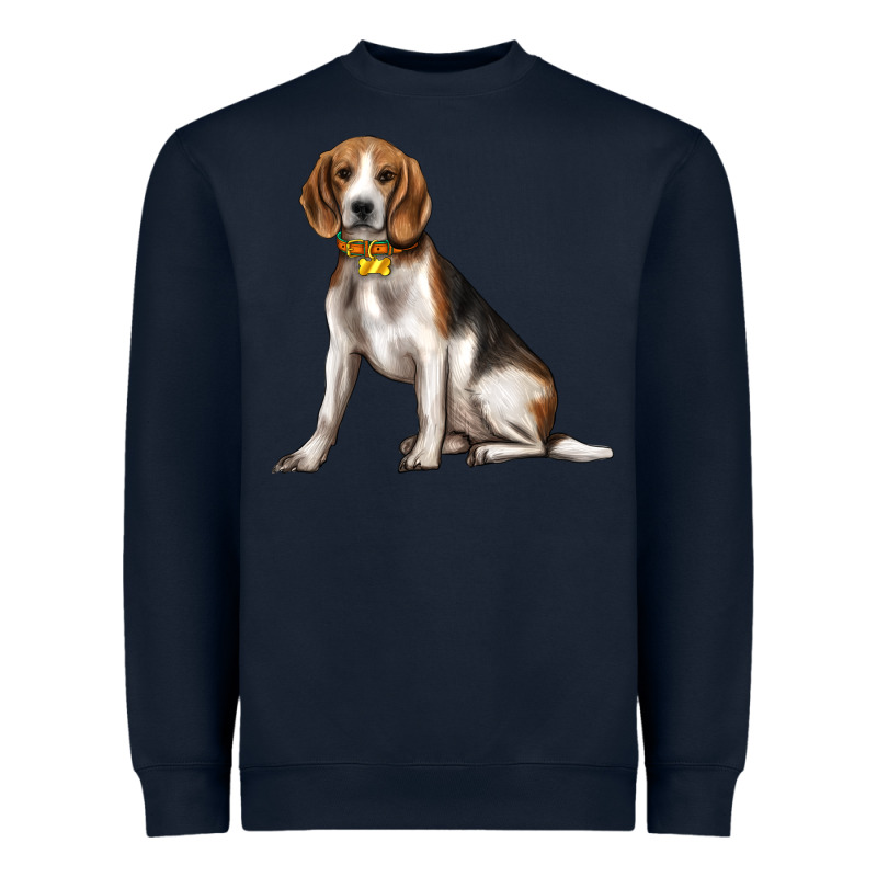 Beagle With Overflow Heavyweight Sweatshirt by texasbilliewilder | Teevron