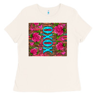 Bone xoxo valentine's day pink roses and hearts Ladies Tee - Jasminsmagicworld