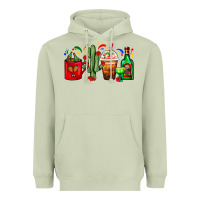Matcha Mexico Coffee Cups With Cactus And Tequila Bottle Heavyweight Hoodie - FaDigitalArtStudio