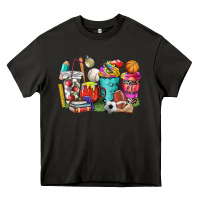 Asphalt p.e. teacher coffee cups Heavy Core Tee - NancyCooperArtShop