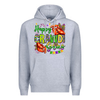 Heather Grey happy crawdi gras olivia Premium Hoodie - OliviaCreatesArt