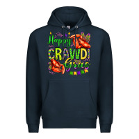 Navy happy crawdi gras olivia Premium Hoodie - OliviaCreatesArt