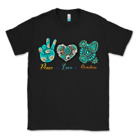 Black Peace Love Gemstone Classic Tee - BundleAndBundleShop