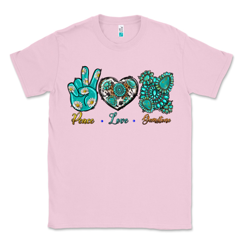 Peace Love Gemstone Classic Tee by BundleAndBundleShop | Teevron