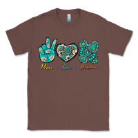 Chestnut Peace Love Gemstone Classic Tee - BundleAndBundleShop