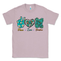 Lilac Peace Love Gemstone Classic Tee - BundleAndBundleShop
