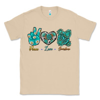 Mushroom Peace Love Gemstone Classic Tee - BundleAndBundleShop