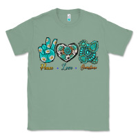 Sage Peace Love Gemstone Classic Tee - BundleAndBundleShop