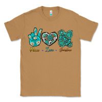 Toasted Coconut Peace Love Gemstone Classic Tee - BundleAndBundleShop