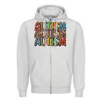 Dove Grey western autism Zipper Hoodie - CowGirlArtShop