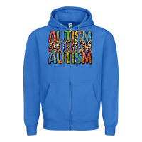 True Royal western autism Zipper Hoodie - CowGirlArtShop