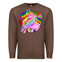 Chestnut Pride unicorn Premium Sweatshirt - FaDigitalArtStudio