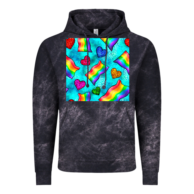 Pride Lgbtq Flags And Leopard Seamless Pattern Vintage Hoodie by BundleAndBundleShop | Teevron