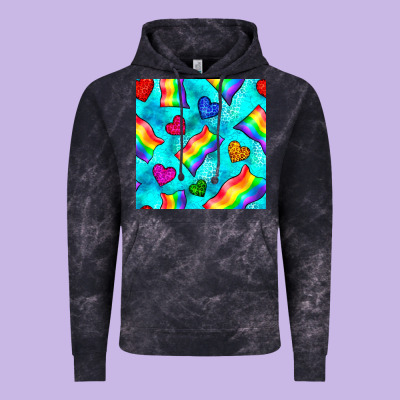 Pride Lgbtq Flags And Leopard Seamless Pattern Vintage Hoodie Designed By Bundleandbundleshop