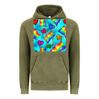 Vintage Olive Pride lgbtq flags and leopard seamless pattern Vintage Hoodie - BundleAndBundleShop