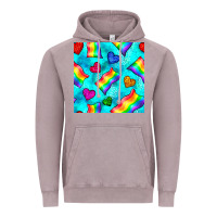 Vintage Zinc Pride lgbtq flags and leopard seamless pattern Vintage Hoodie - BundleAndBundleShop