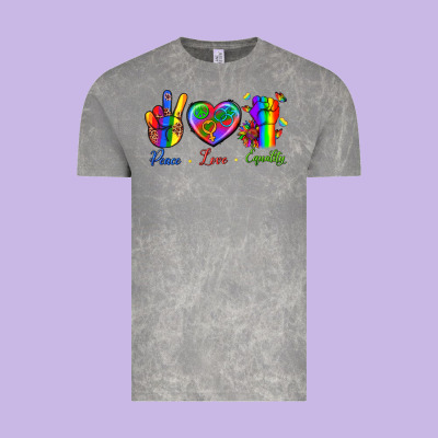 Peace Love Equality Vintage Tee Designed By Bundleandbundleshop