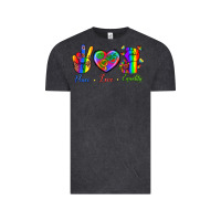 Vintage Black Peace Love Equality Vintage Tee - BundleAndBundleShop