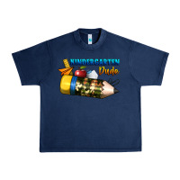 Navy kindergarten dude Urban Heavy Tee - BundleAndBundleShop