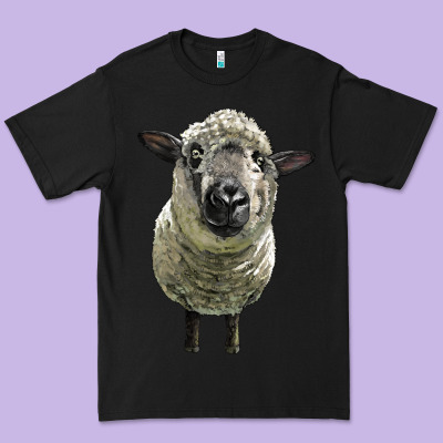 Hampshire Sheep Head Premium Tee Designed By Lillyallendesigns